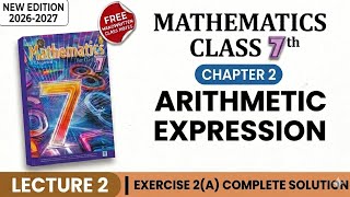 New Rs aggarwal math class 7 chapter 2 arithmetic expression Lecture 2 exercise 2(A) complete solve