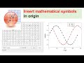 how to add symbol in origin