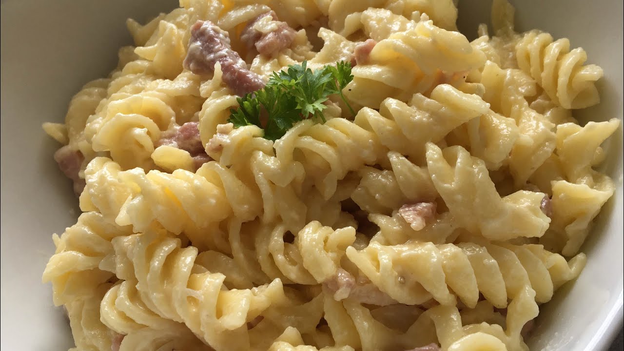 Recette Pte  la Carbonara facile