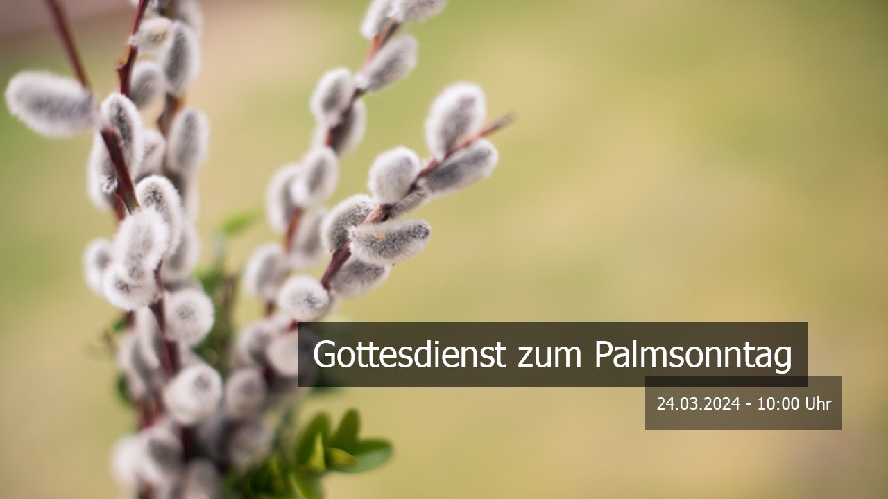 Gottesdienst zum Palmsonntag 2024 - YouTube