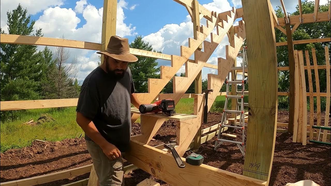 Diy, Monitor Pole barn build, episode 2 YouTube