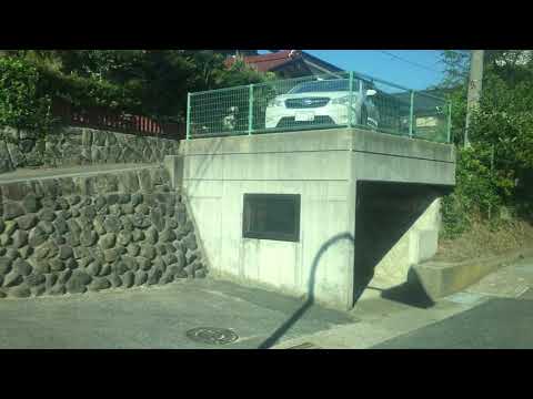 日本交通バス 車窓 ハワイ海水浴場→泊駅前/ 橋津線 ハワイ海水浴場1606発(小浜行)