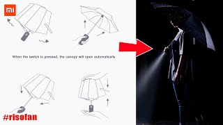 new Xiaomi Automatic Lighting Reverse Folding Umbrella.