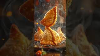 Crispy Samosa 😋🔥 | AI Food Video | Street Style Samosa Shorts #food #cooking