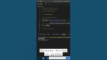 Reverse string in python  using slicing | Learn #python #codemining