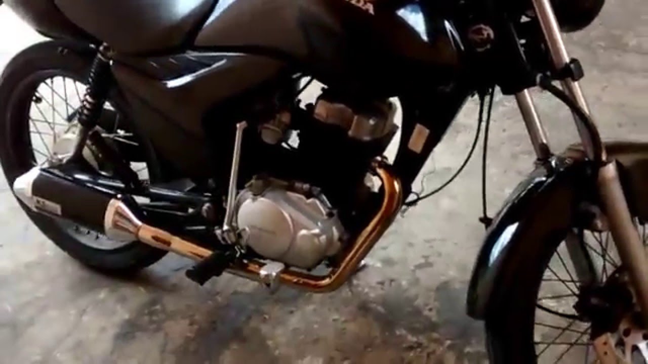 Escapamento KS na fan125 muito chave - YouTube