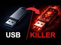 Do NOT Try This DIY USB Killer at Home ⚠️ (Your regular FLASH DRIVE is scary)