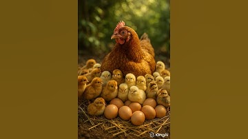 A Hen Try Hatching 20 Eggs in Soil Nest Chickens Hatching From Eggs #shortvideo