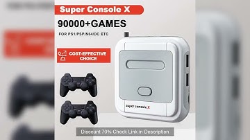 KINHANK Game Box Super Console X Retro Video Game Console Support 90000 Games 50 Emulators for PS1/P