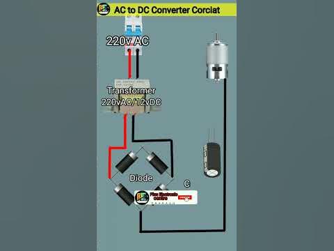 AC to DC Converter using Diode Connection #electric #shorts Circuit Diagram