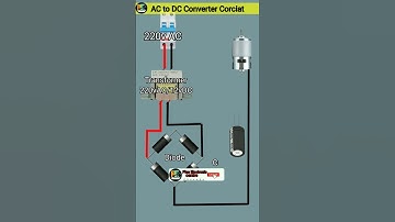 AC to DC Converter using Diode Connection #electric #shorts