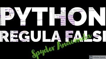 Regula Falsi Method in Python [v1]