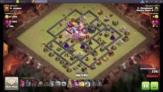 Town hall 9 attack (GoHoWiVa) Anti 3 Stars base