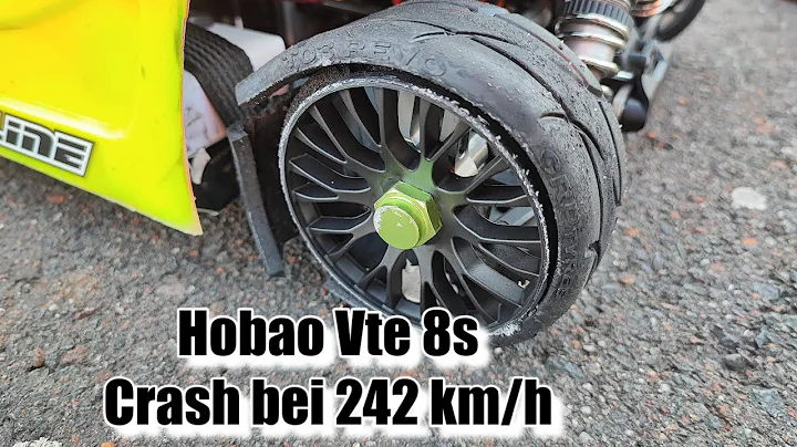 Hobao Vte Speedrun 8s 242 kmh Crash Grp XM7 RC CAR SPEEDRUN