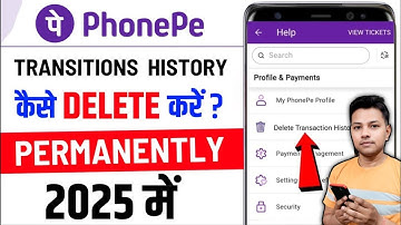 phonepe payment history kaise delete kare 2025 | how to delete phonepe transaction history