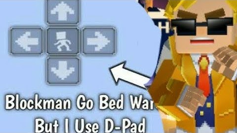 First Time Using Dpad Button In Bedwars 😯[Blockman Go Adventure]