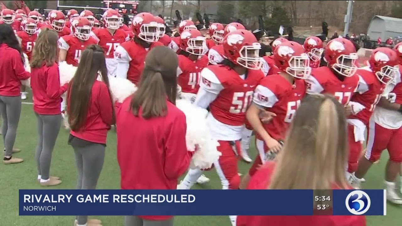 VIDEO Rivalry game between NFA and New London rescheduled YouTube