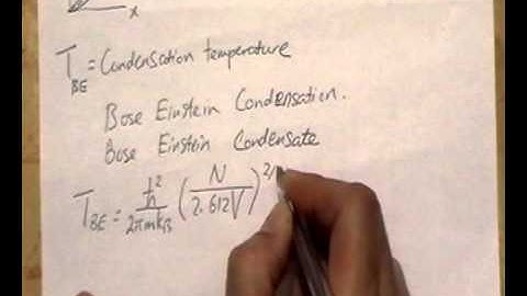 17 Bose Einstein condensation part 2 0