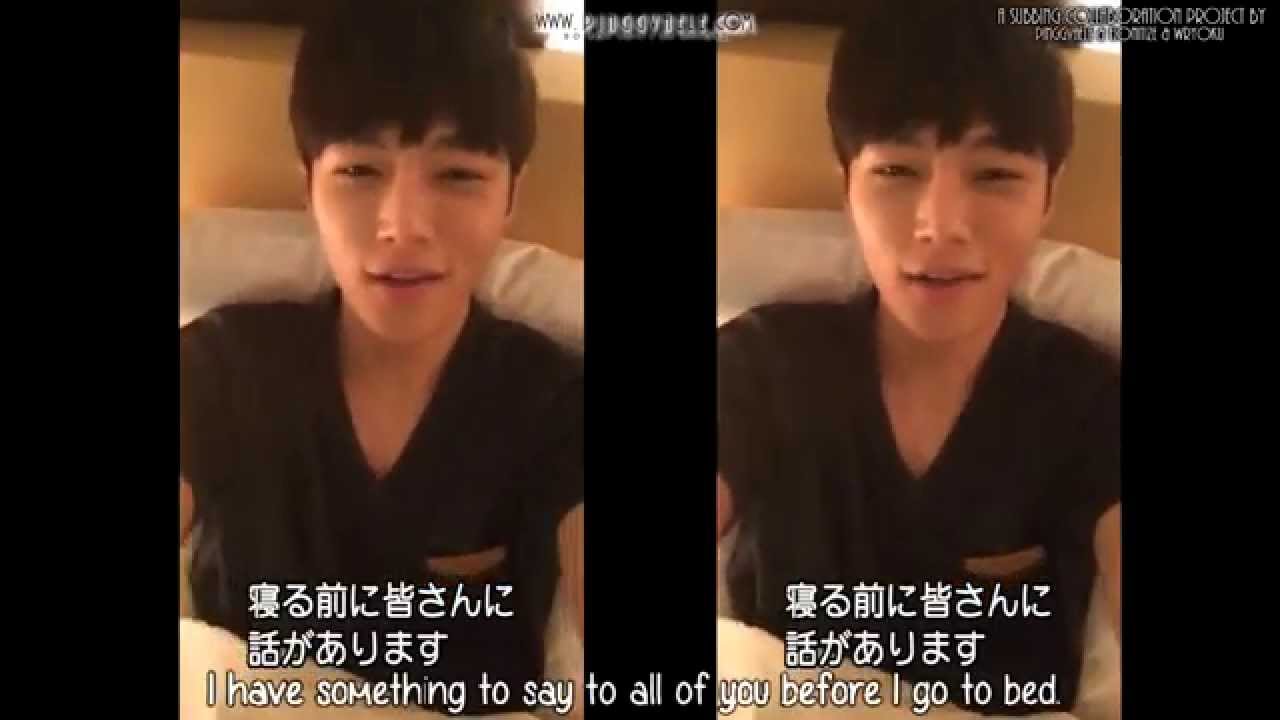 [Eng Sub]  Infinite Myungsoo 24 hours music connecting card message
