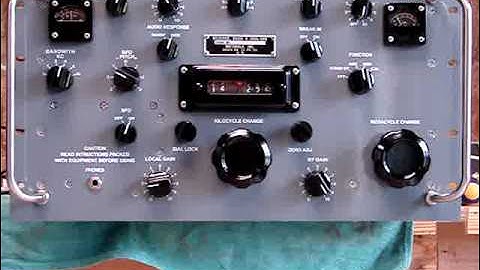 Motorola R-390A Serial#1896 operation video