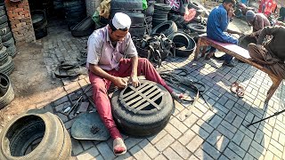 Brilliant Idea of Making a Stool from Old Tires