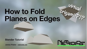 blender - How to Fold Planes on Edges (origami!)