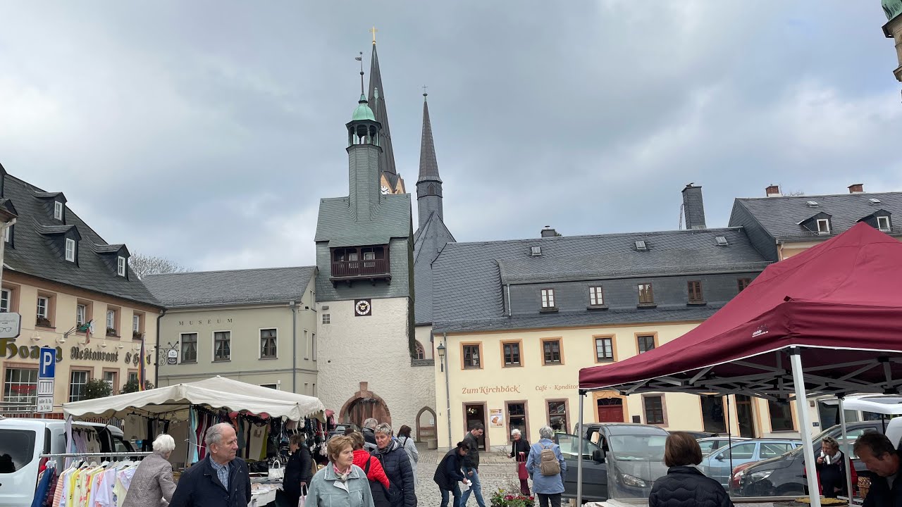 Besuch bei unseren Freunden in Burgstädt am Markt am 5. April 2025, Handwerkermarkt