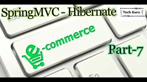 7. E-Commerce Website SpringMVC Hibernate Tutorial - MySQL Database and its Tables