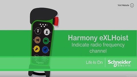 eXLhoist Compact | How to indicate the radio frequency channel