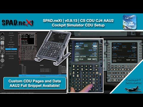 Configure the Cockpit Simulator CDU for the CJ4 AAU2 Update!