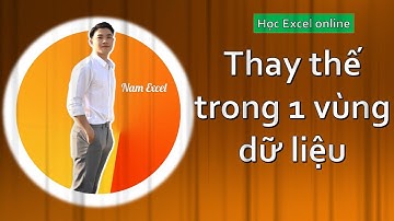 Thay thế (Replace) trong 1 vùng dữ liệu bằng Excel - Nam Excel -