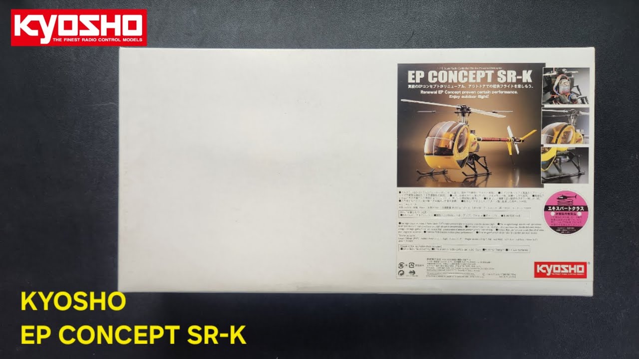 Kyosho EP Concept SR-K Unboxing | Vintage RC Helicopter Archive