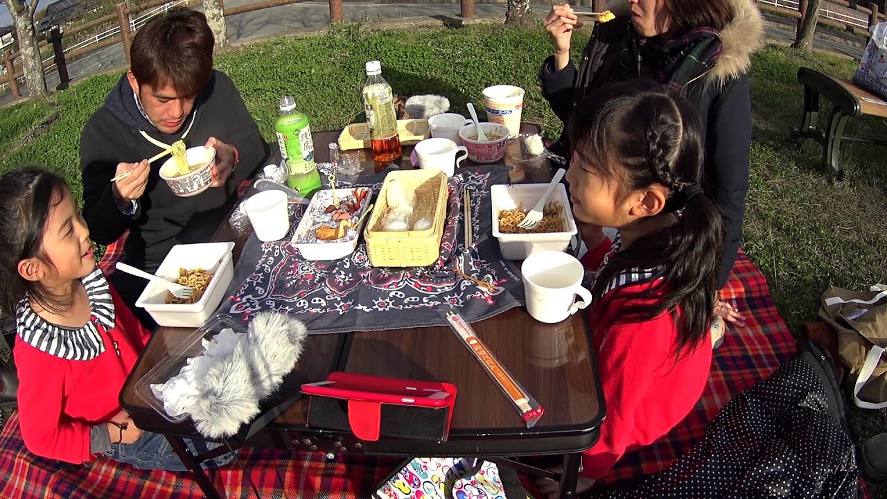 大将陣公園でお昼ごはんを食べました♪ kan & aki family