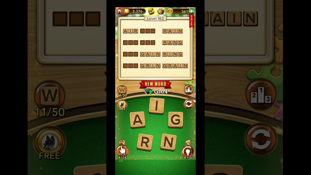 Word Collect Game | Level no 162|| Brain game || Word making game || Word brain game || Word collect