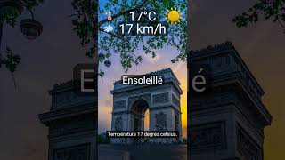 Météo Paris aujourd’hui : Ensoleillé (17°C)