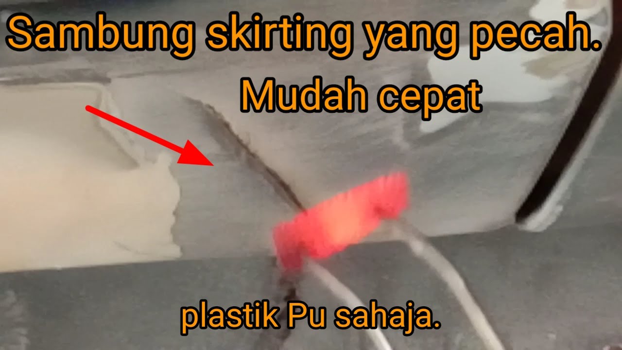 Cara sambung bumper yang pecah.dan skirting crack.