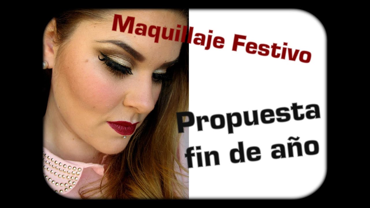 Maquillaje festivo. Glitter y pestañas postizas.