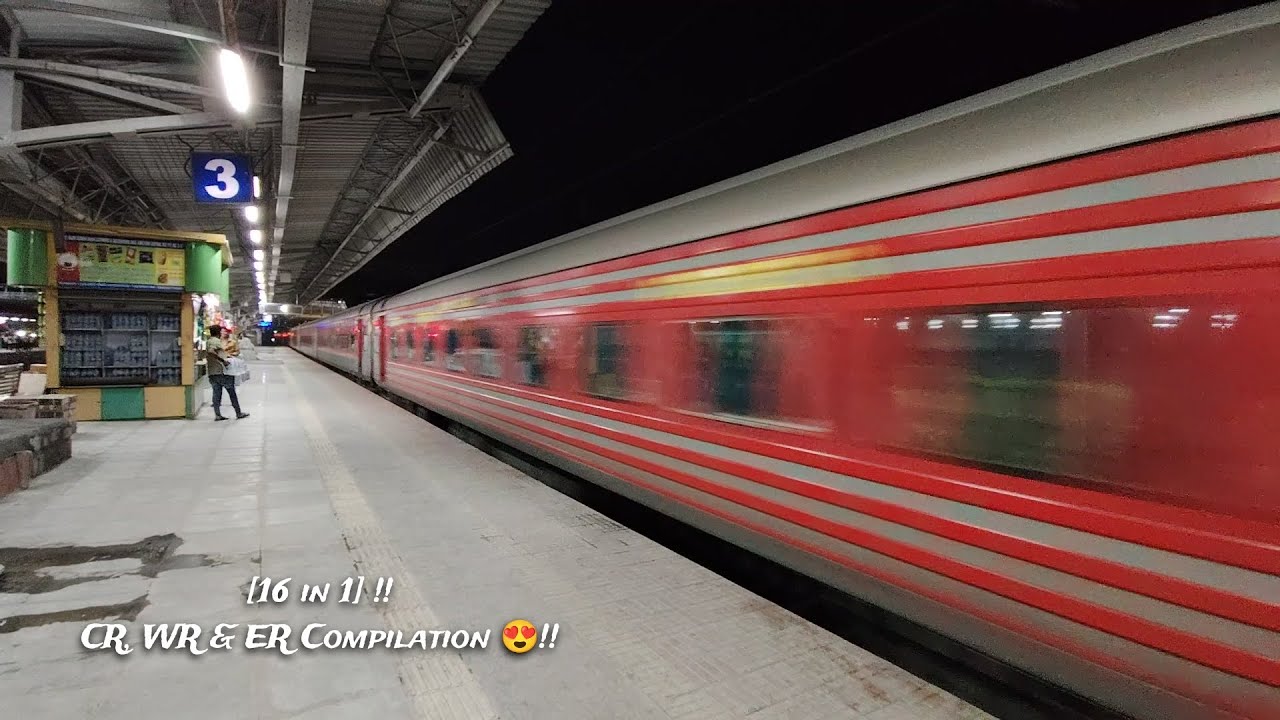 PERFECTLY Speeding Trains Above 120Kmph | Back To Back 16 Express Trains Of INDIA | I R