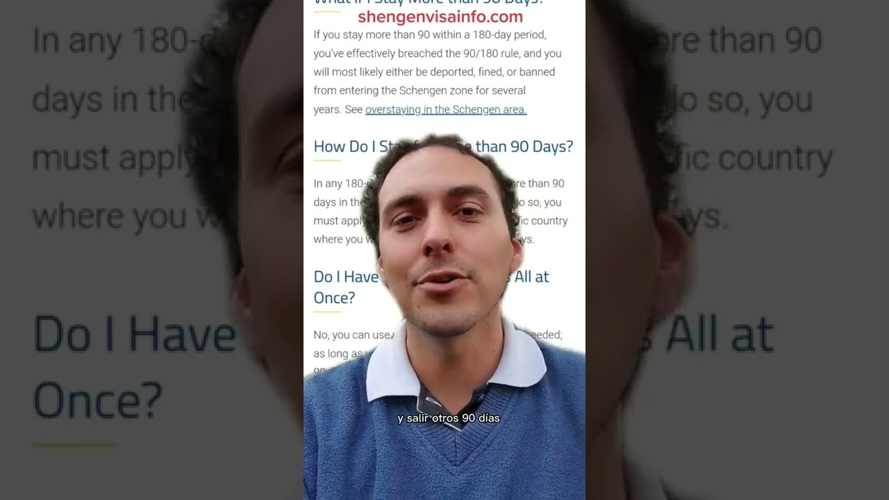 Cómo calcular tu estadía como TURISTA en la ZONA SHENGEN EUROPA 🌟🌎