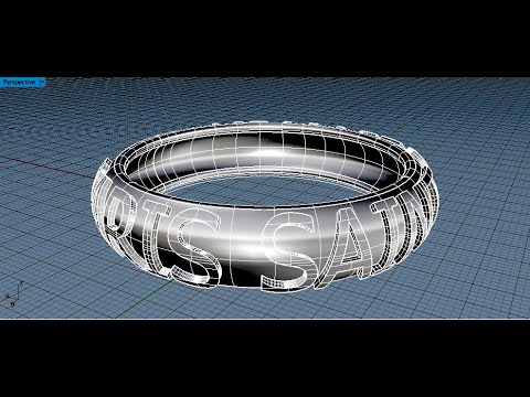 Rhinoceros 3D- Project text around a curved surface