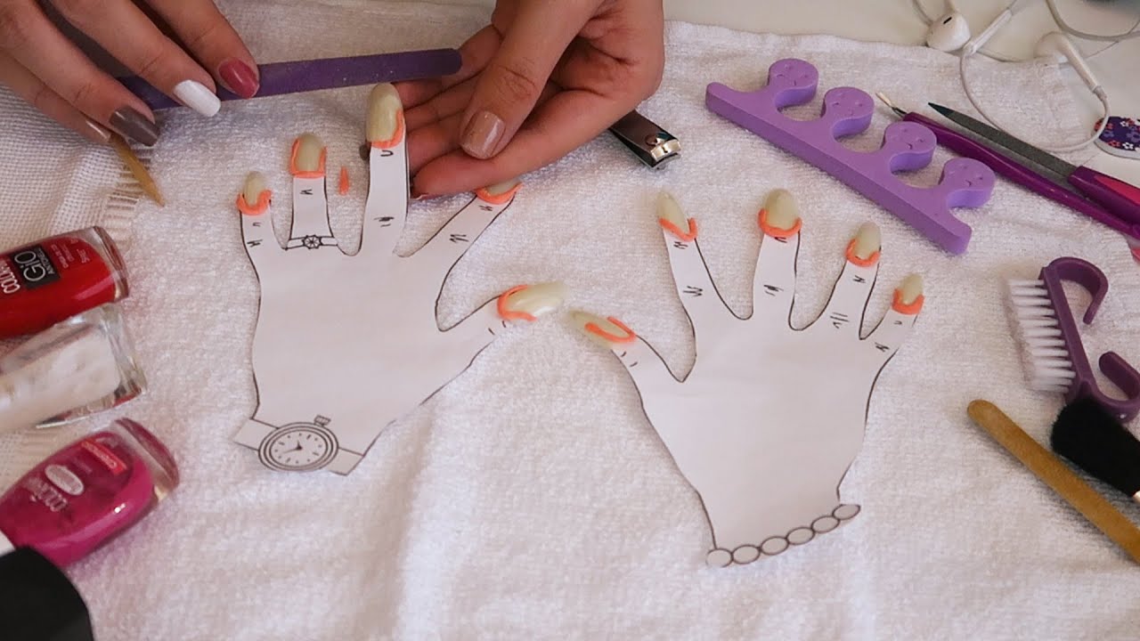 ASMR - MANICURE / FAZENDO SUAS UNHAS!