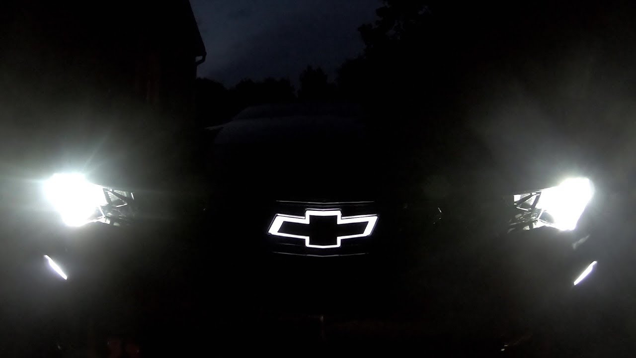 Illuminated Bow Tie on Camaro installation - extended edition