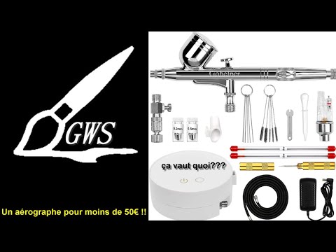 Aérographe sans Fil Portable Rechargeable avec compresseur, Pistolet de pulvérisation à Double Aérographe sans Fil Portable Rechargeable avec compresseur, Pistolet de pulvérisation à Double