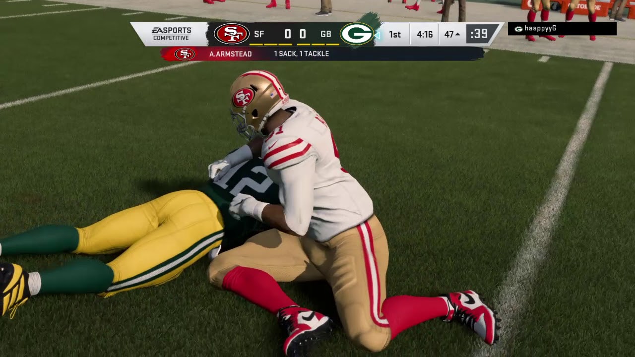 49ERS vs Packers Madden NFL 20 - YouTube