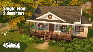 Cozy Farmhouse of a Single Mom With Two Daughters |The Sims 4 | Relaxing Speed Build