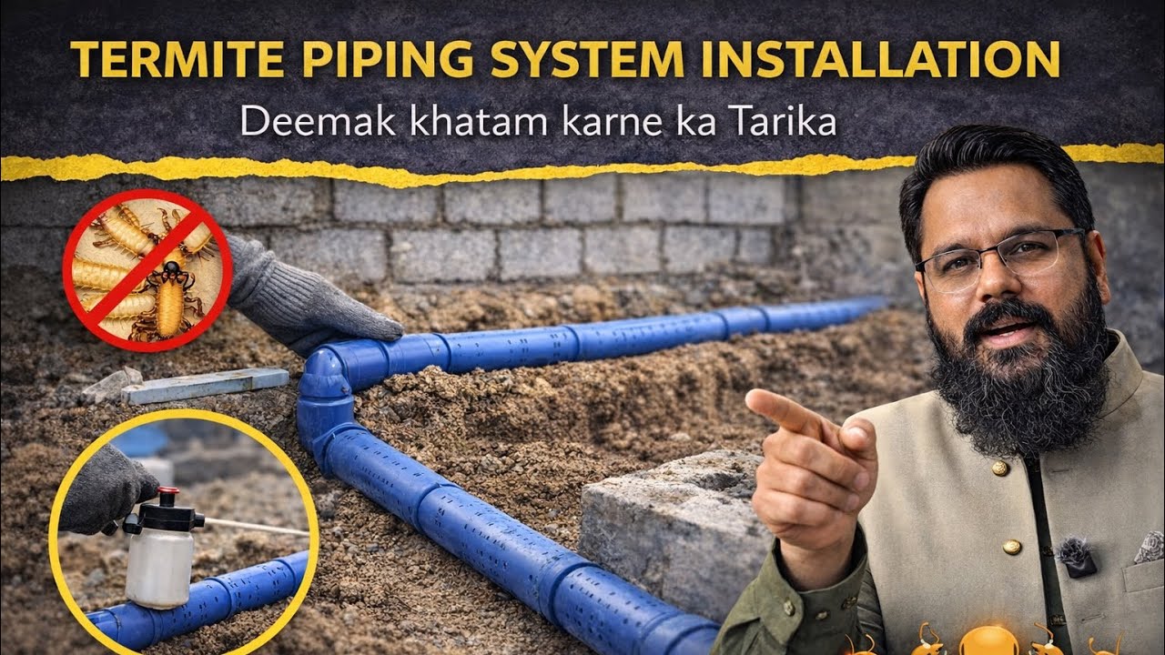 Termite Piping System Installation | Deemak khatam karne ka Tarika