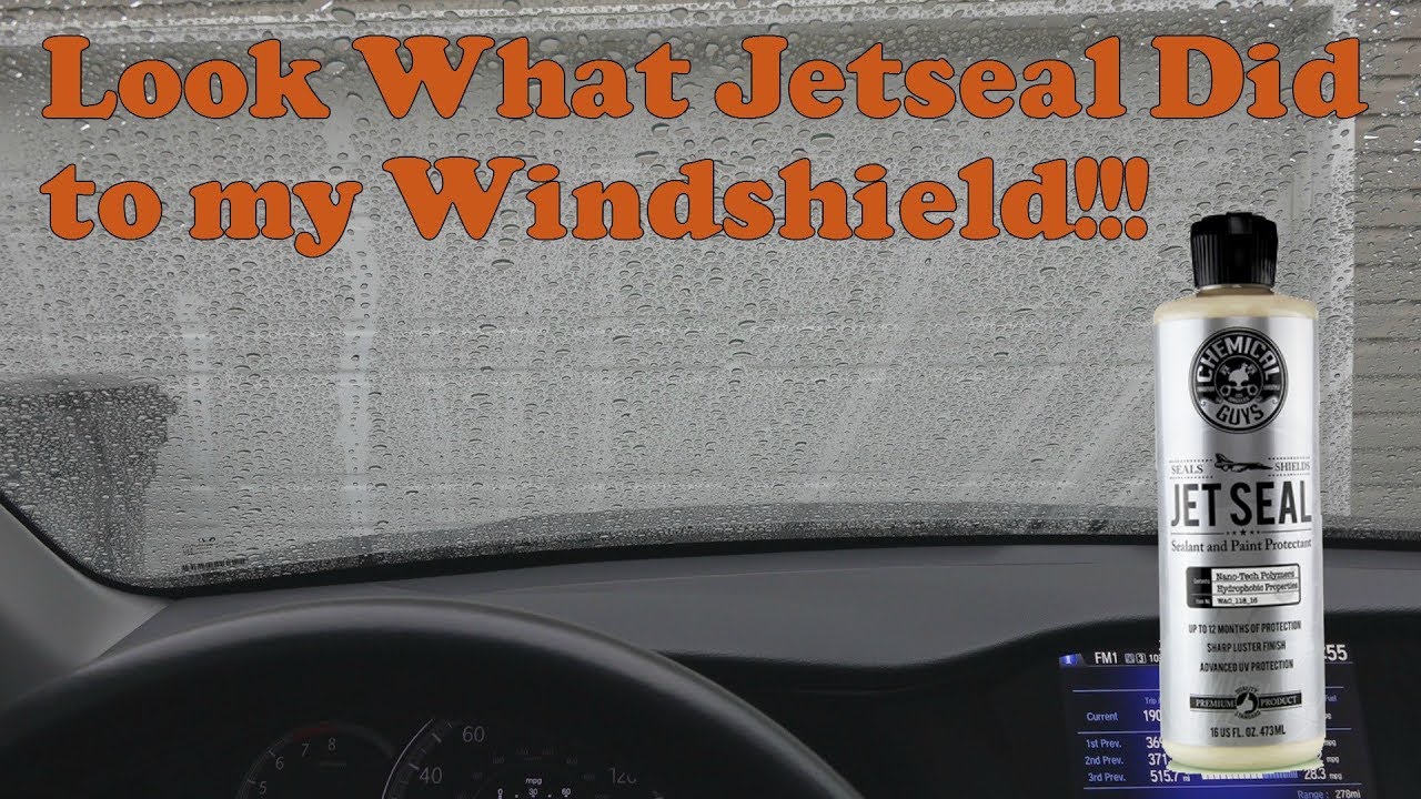 Look what chemical guys Jetseal did to my windshield!!!! YouTube