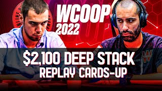 Naza114 Vs RuiNF $2,100 DEEP STACK Event 54-H WCOOP 2022 Final Table Cards-UP Replay screenshot 4