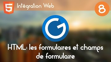 Intégration Web 8 - Les formulaires et champs de formulaire