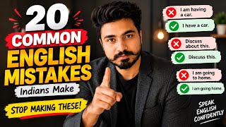 20 Common English Mistakes Indians Make | Stop Making These Mistakes 